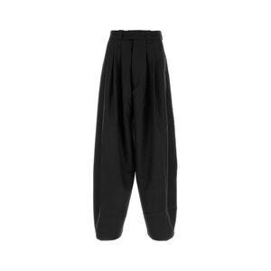 Willy Chavarria Men Black Wool Pant